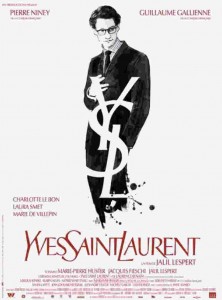 El cartel de la pelicula que habla sobre la biografia de Yves Saint Laurent
